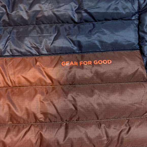 Sold! Cotopaxi Fuego Down Hooded Jacket “Martime and chestnut” womens small NWT - Picture 13 of 13